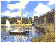 Claude Monet Le Pont routier, Argenteuil Spain oil painting artist